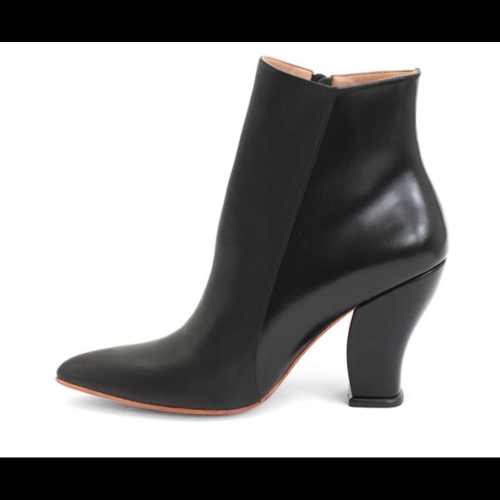 John Fluevog Lena 4 inch heel black leather